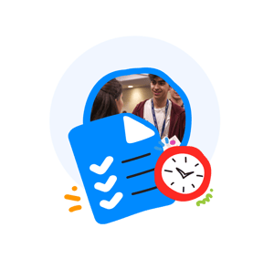 Studente che viene supportato nell'adempiere alla burocrazia nei tempi giusti